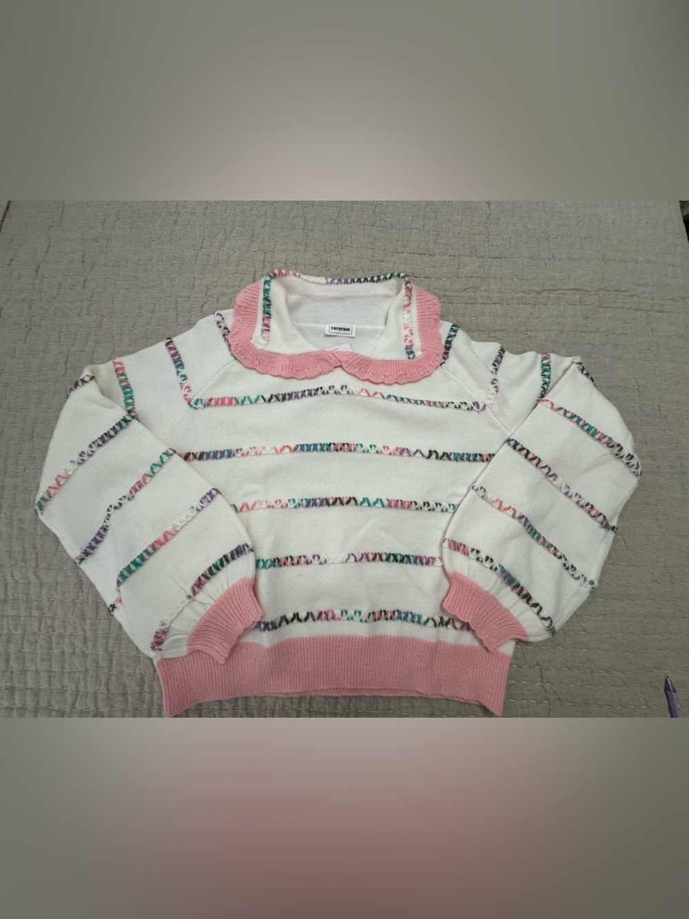 Rareraw embroidered knit sweater - Size Small